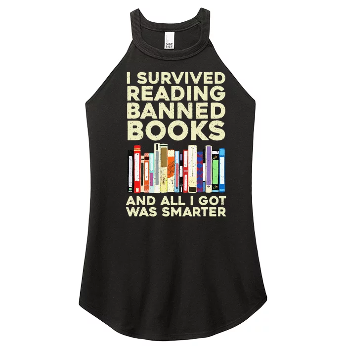 Funny Banned Books Art For  Cool Read Banned Books Women’s Perfect Tri Rocker Tank