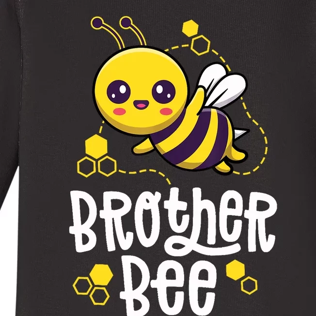 Family Bees Brother Bro First Bee Day Outfit Birthday Baby Long Sleeve Bodysuit