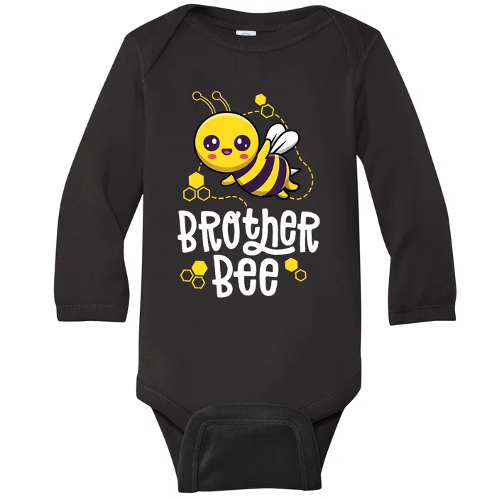 Family Bees Brother Bro First Bee Day Outfit Birthday Baby Long Sleeve Bodysuit