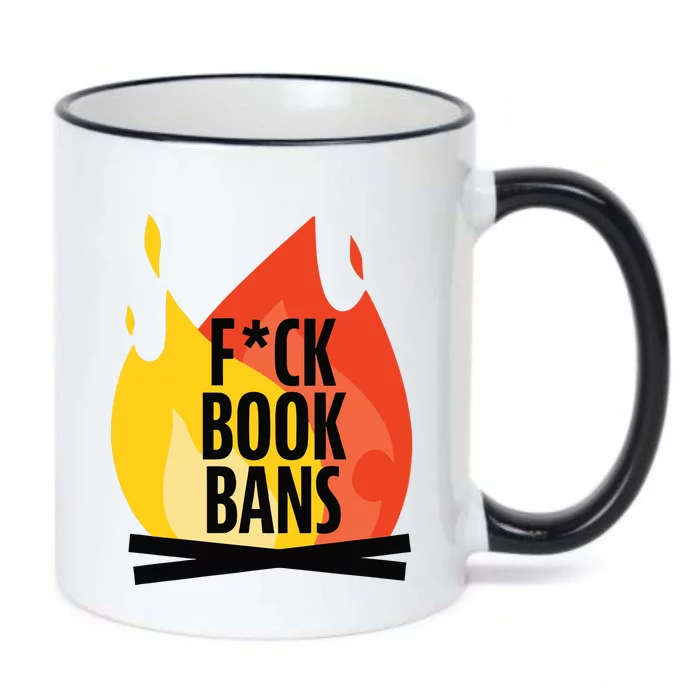 Fuck Book Bans Black Color Changing Mug