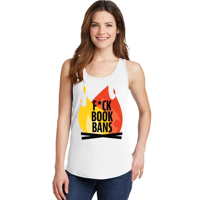 Fuck Book Bans Ladies Essential Tank