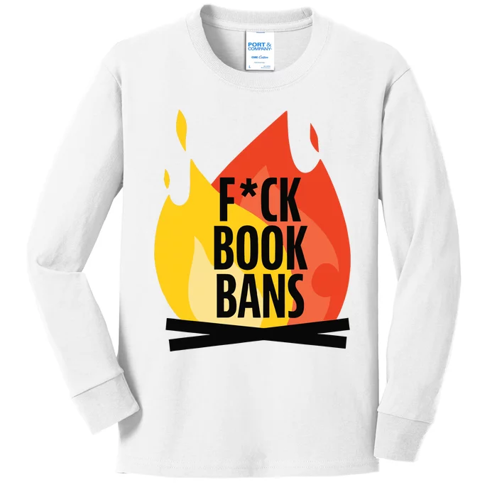 Fuck Book Bans Kids Long Sleeve Shirt