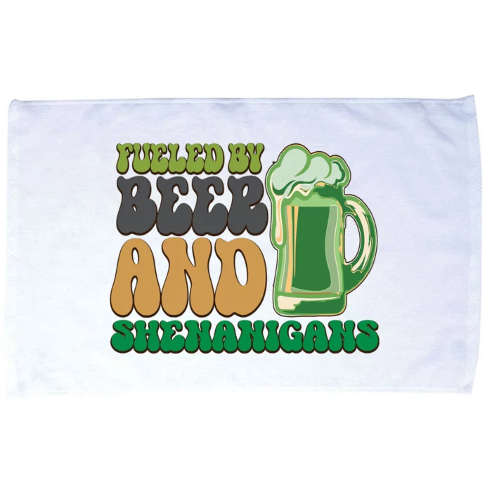 Fueled By Beer And Shenanigans Microfiber Hand Towel