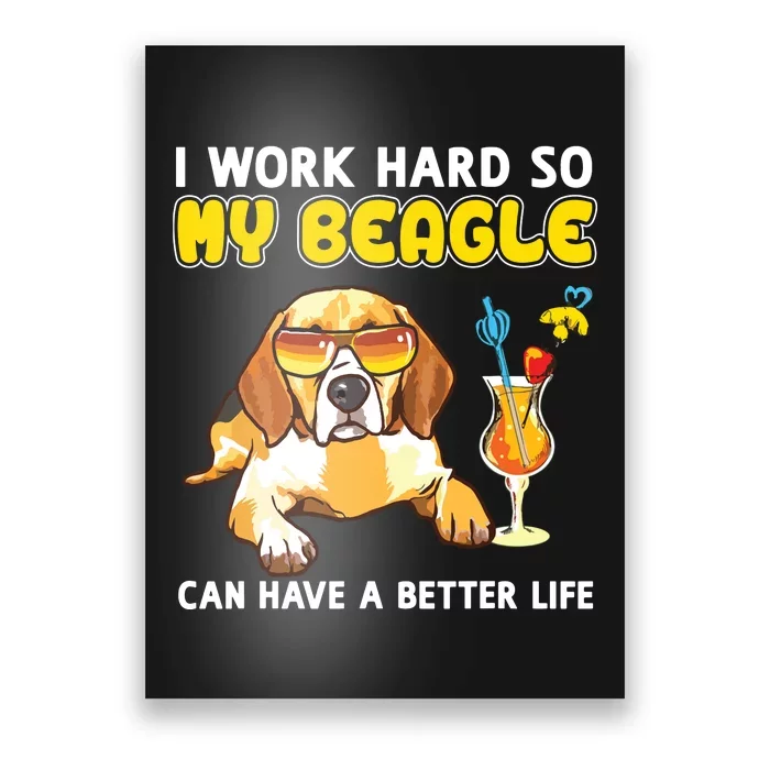 Funny Beagle Beagle Gifts Poster