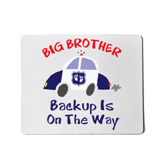 Funny Big Brother Pregnancy Announcement Police Car Mousepad