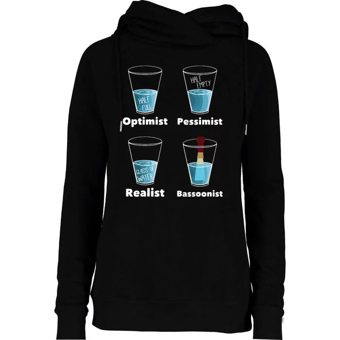 Funny Bassoonist Bassoon Play Orchestra Music Womens Funnel Neck Pullover Hood