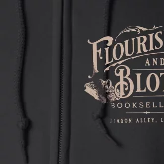 Flourish Blotts Bookish HP Fan Potter Full Zip Hoodie