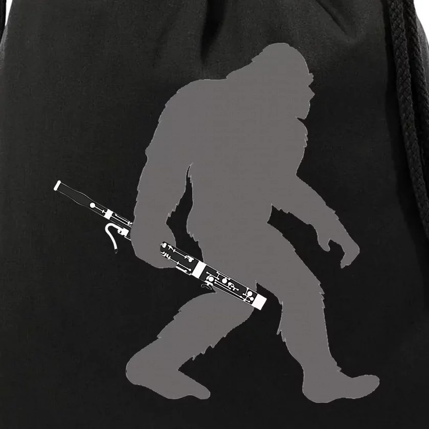 Funny Bassoonist Bigfoot Musician With Bassoon Drawstring Bag