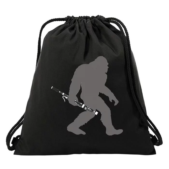 Funny Bassoonist Bigfoot Musician With Bassoon Drawstring Bag