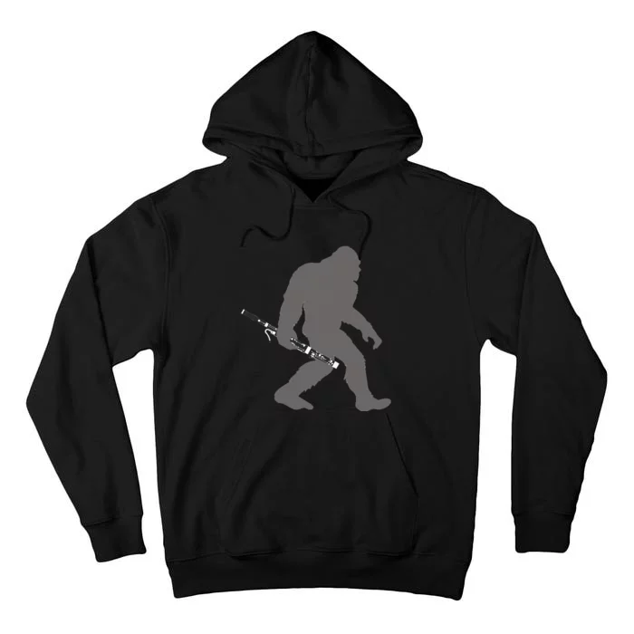 Funny Bassoonist Bigfoot Musician With Bassoon Tall Hoodie