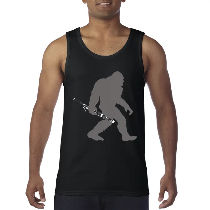 Funny Bassoonist Bigfoot Musician With Bassoon Tank Top