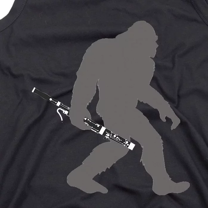 Funny Bassoonist Bigfoot Musician With Bassoon Tank Top