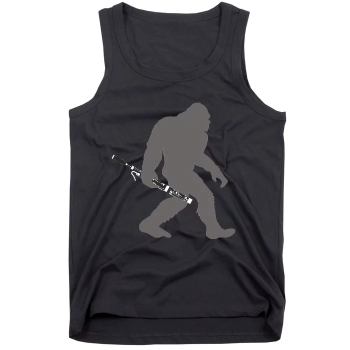 Funny Bassoonist Bigfoot Musician With Bassoon Tank Top