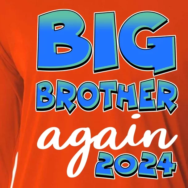 Funny Big Brother Again 2024 New Baby Sibling Cooling Performance Long Sleeve Crew