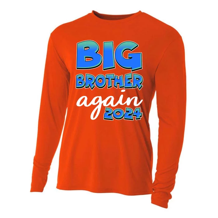 Funny Big Brother Again 2024 New Baby Sibling Cooling Performance Long Sleeve Crew