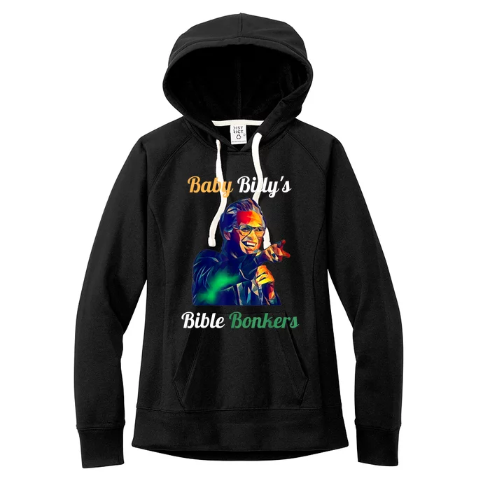 Funny Baby Billys Bible Bonker Women's Fleece Hoodie