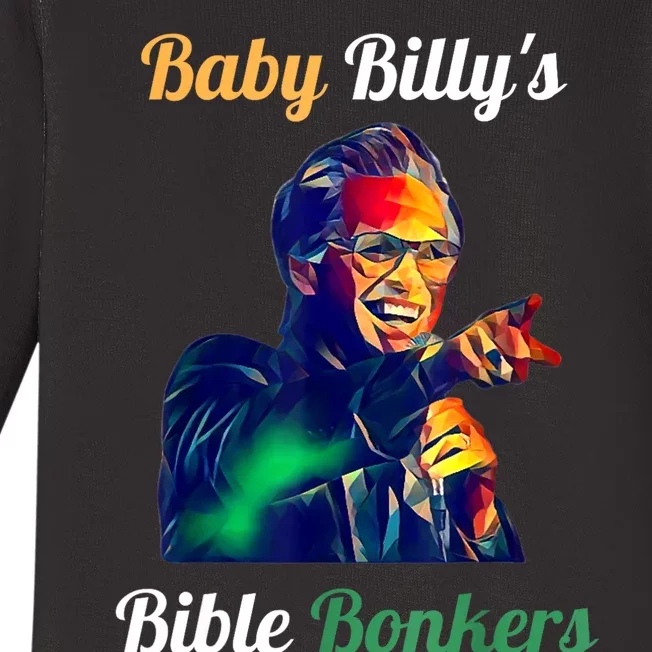 Funny Baby Billys Bible Bonker Baby Long Sleeve Bodysuit