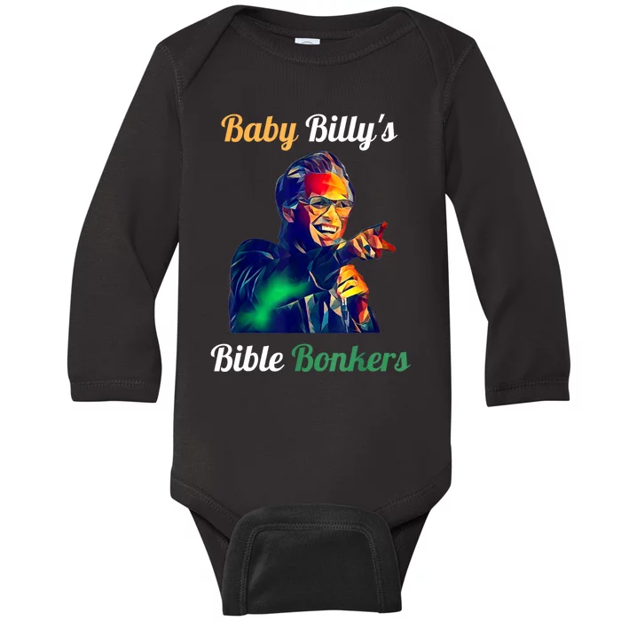 Funny Baby Billys Bible Bonker Baby Long Sleeve Bodysuit