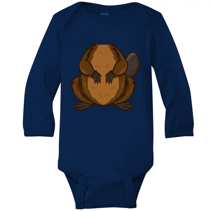 Funny Beaver Body Headless Halloween Easy Costume Outfit Cool Gift Baby Long Sleeve Bodysuit