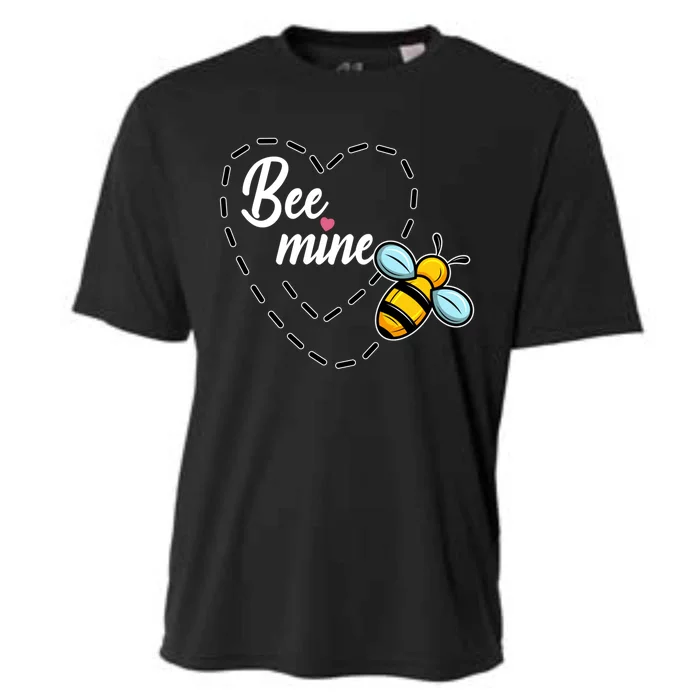 Funny Bee Beekeeper Valentines Day Gift Cooling Performance Crew T-Shirt