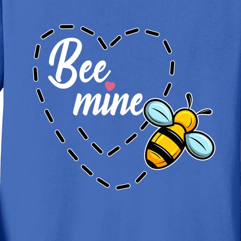 Funny Bee Beekeeper Valentines Day Gift Kids Long Sleeve Shirt