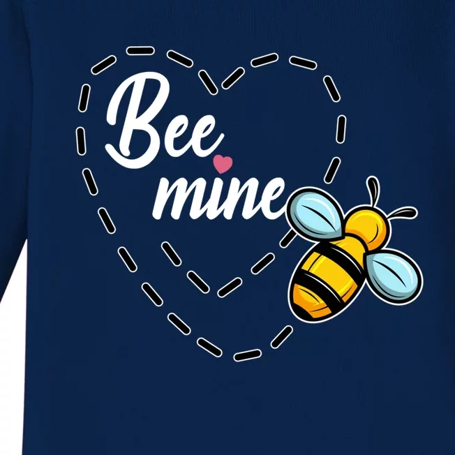 Funny Bee Beekeeper Valentines Day Gift Baby Long Sleeve Bodysuit