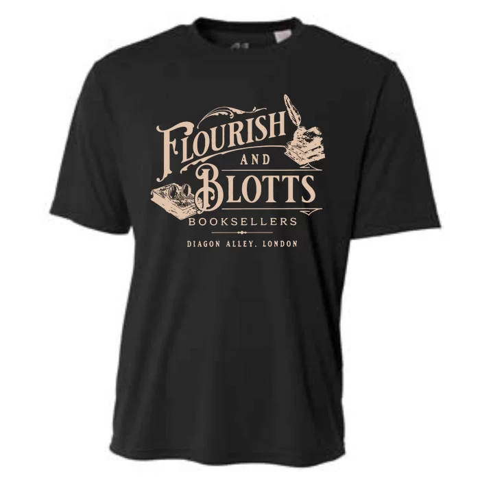 Flourish Blotts Bookish Hp Fan Potter Cooling Performance Crew T-Shirt