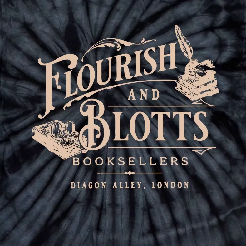 Flourish Blotts Bookish Hp Fan Potter Tie-Dye T-Shirt