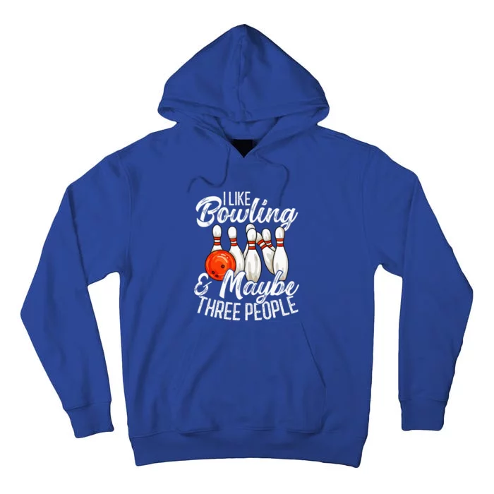 Funny Bowling Bowler Tenpin Bowling Tall Hoodie