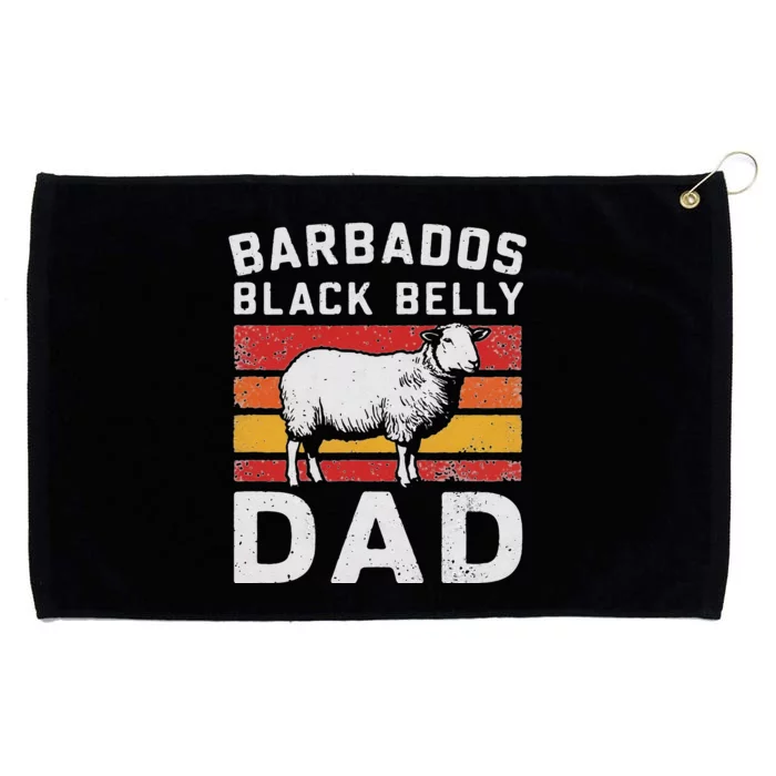 Funny Barbados Black Belly Sheeps Vintage Gift Grommeted Golf Towel