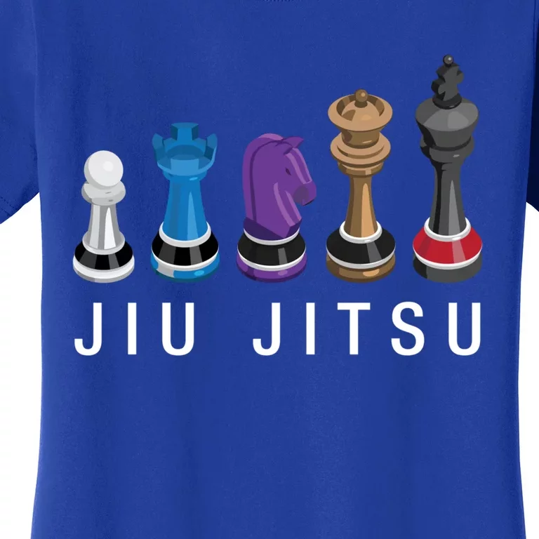 Funny Bjj Brazilian Jiu Jitsu Chess Belt Fighter Mma Funny Gift Great Gift Women's T-Shirt