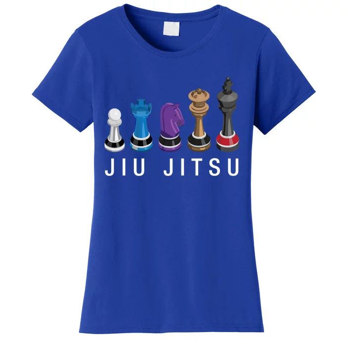 Funny Bjj Brazilian Jiu Jitsu Chess Belt Fighter Mma Funny Gift Great Gift Women's T-Shirt