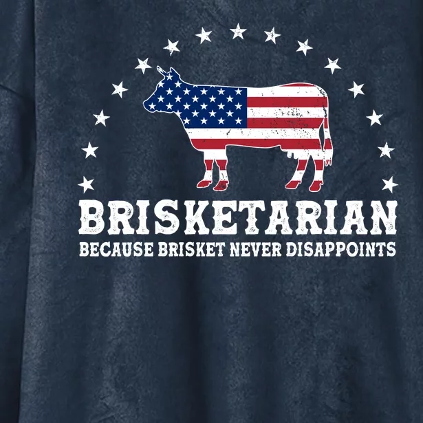 Funny Brisketarian Because Brisket Never Disappoints Hooded Wearable Blanket