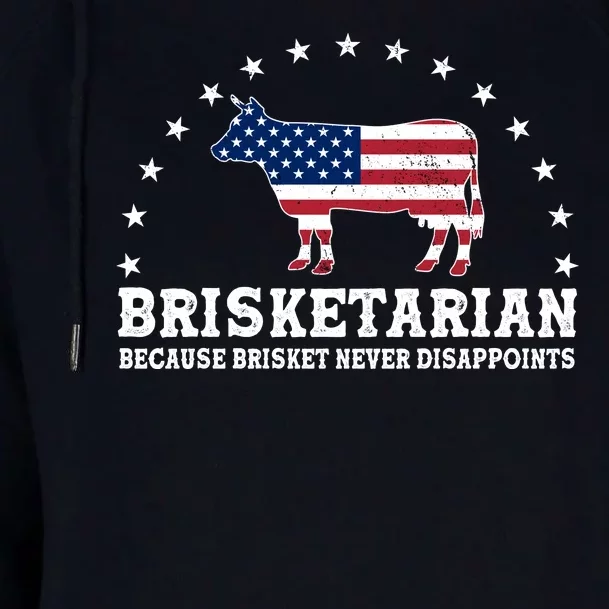 Funny Brisketarian Because Brisket Never Disappoints Womens Funnel Neck Pullover Hood