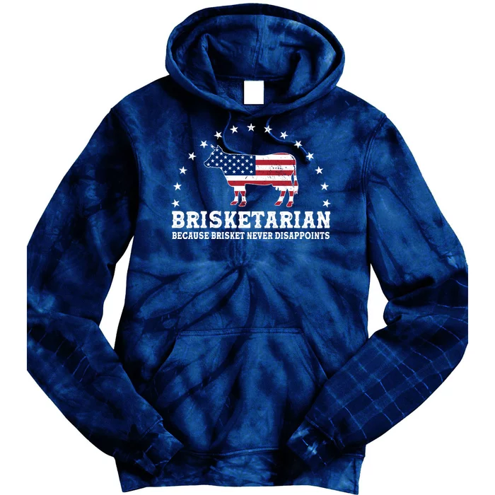 Funny Brisketarian Because Brisket Never Disappoints Tie Dye Hoodie