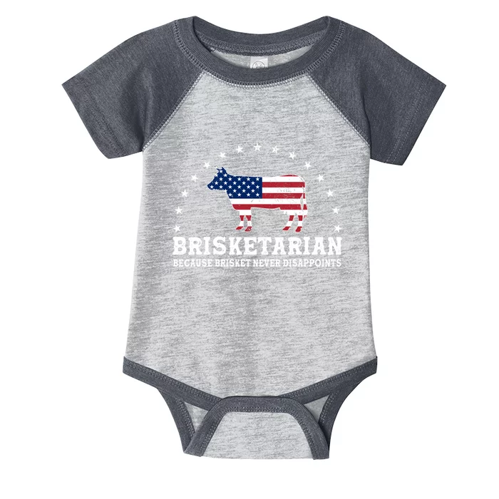 Funny Brisketarian Because Brisket Never Disappoints Infant Baby Jersey Bodysuit