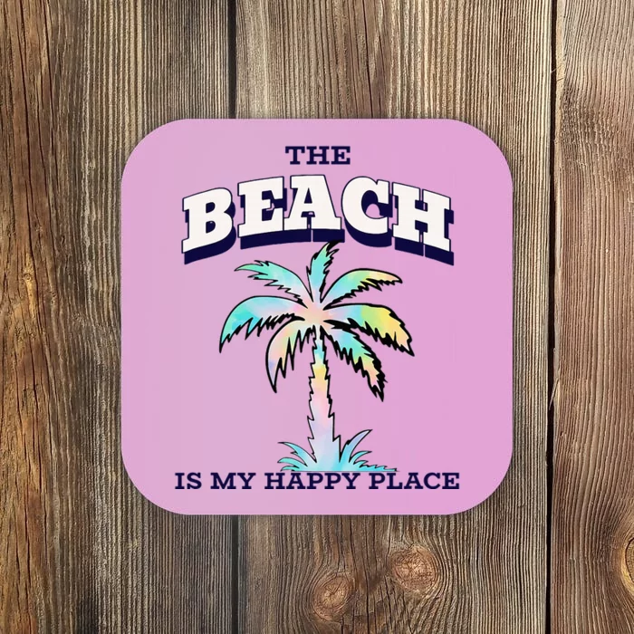 Family Beach Beach Is My Happy Place Vacation Coaster