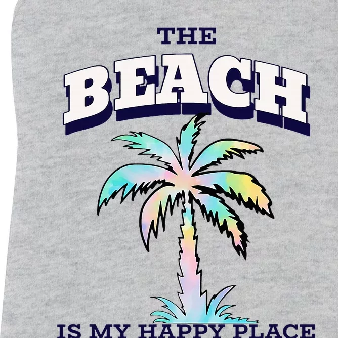 Family Beach Beach Is My Happy Place Vacation Women's Racerback Tank