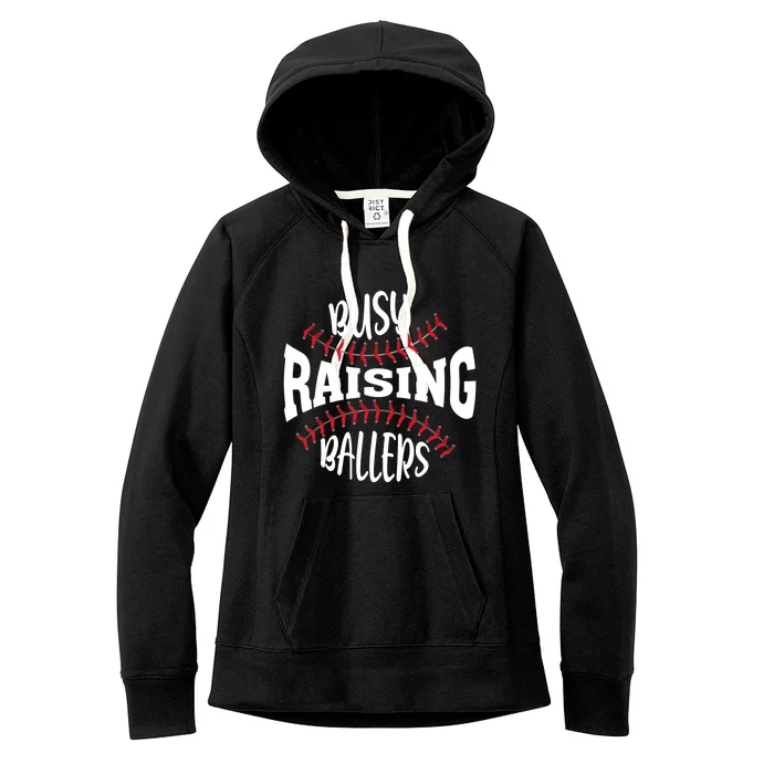 Funny Baseball - Busy Raising Ballers Women's Fleece Hoodie