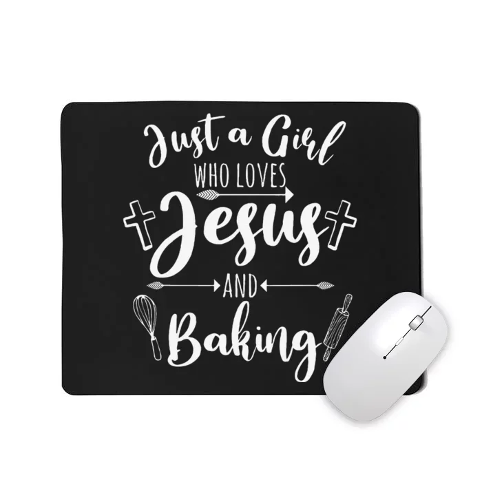 Funny Baking Baker Gift Cool Jesus Christian Bake Mousepad