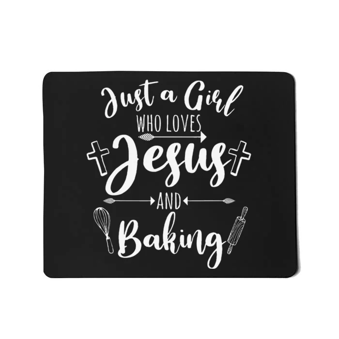 Funny Baking Baker Gift Cool Jesus Christian Bake Mousepad