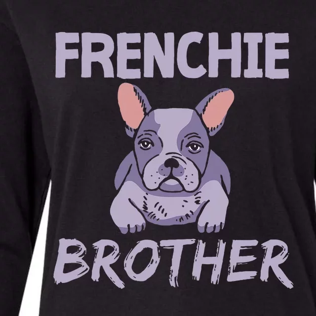 Frenchie Brother Bulldogs Frenchies French Bulldog Womens Cotton Relaxed Long Sleeve T-Shirt