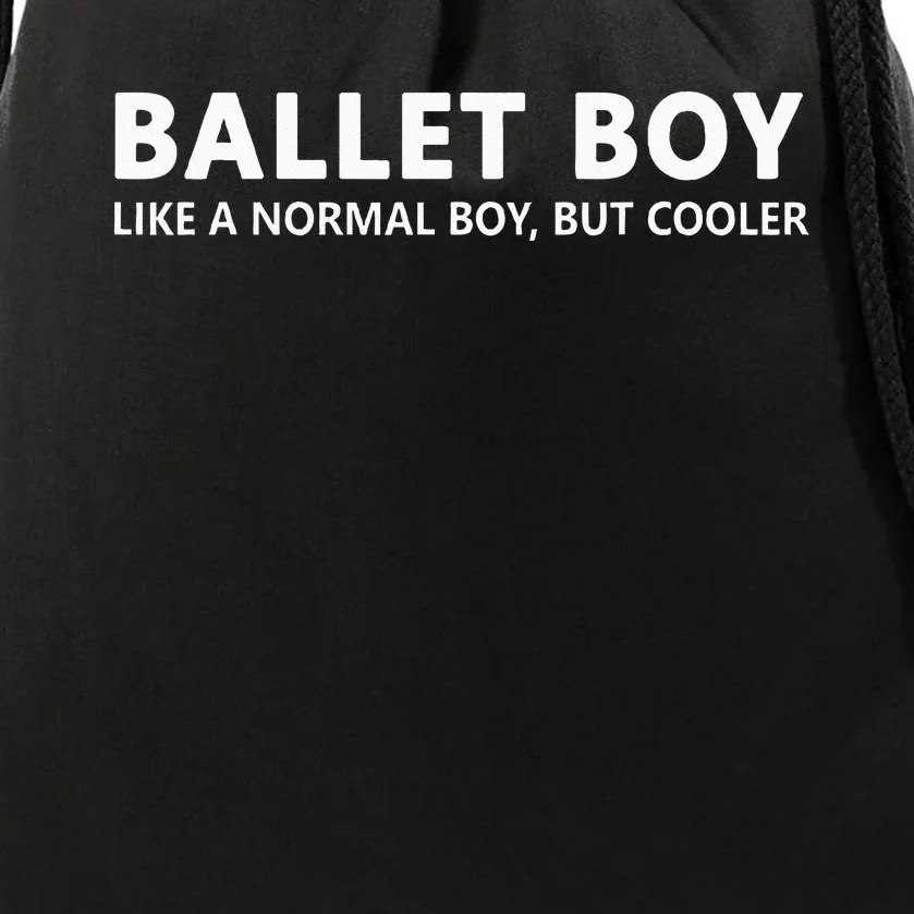 Funny Ballet Boy Music Ballet Boy Drawstring Bag