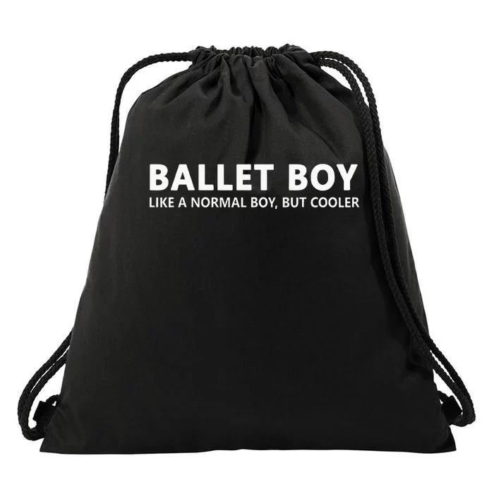 Funny Ballet Boy Music Ballet Boy Drawstring Bag