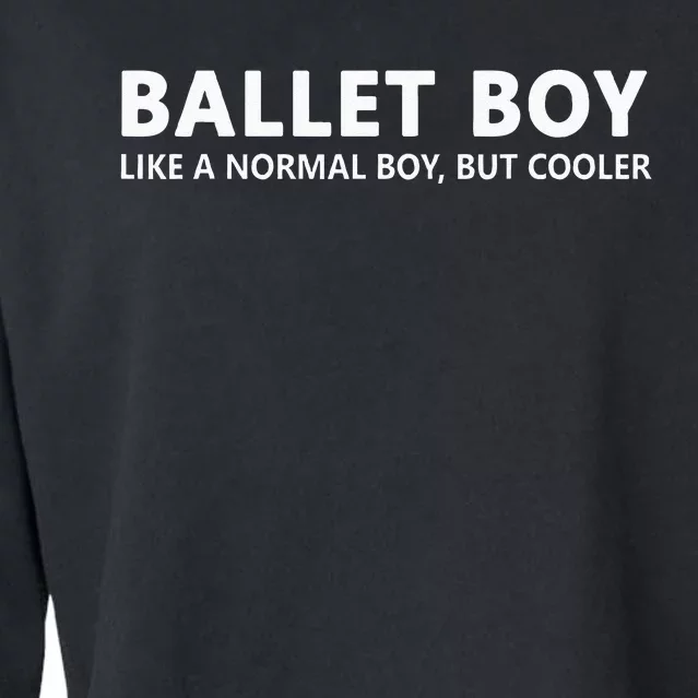 Funny Ballet Boy Music Ballet Boy Cropped Pullover Crew