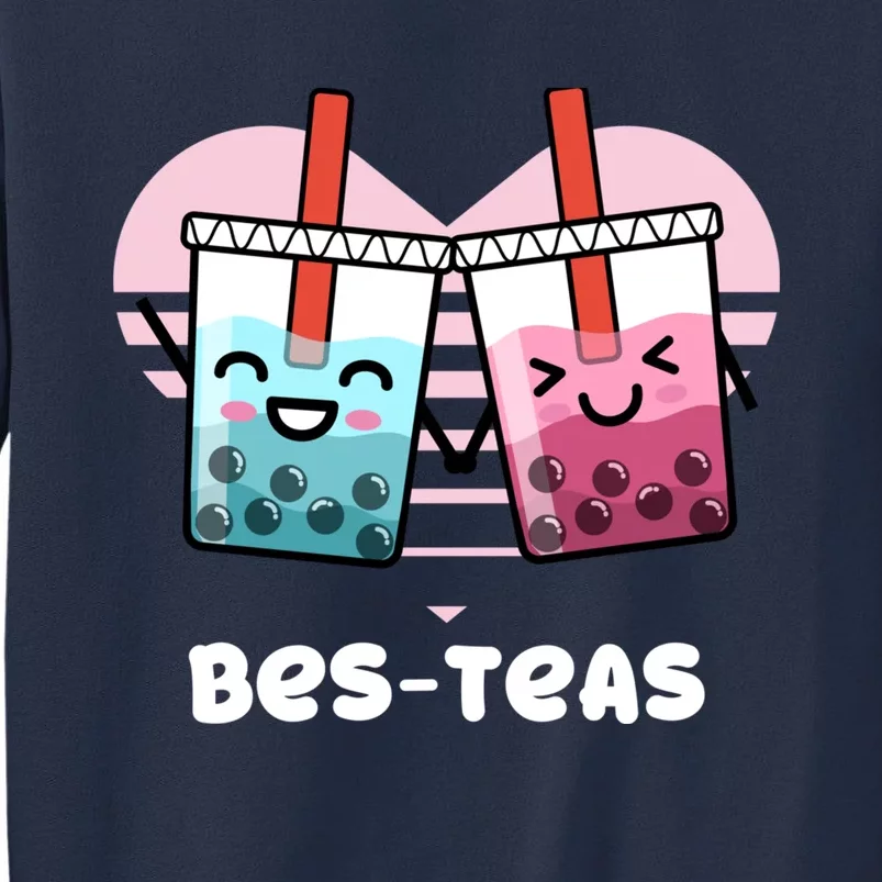 Funny Besties Bubble Tea Gift Hoodie | Pun Bes-Teas Cute T Sweatshirt