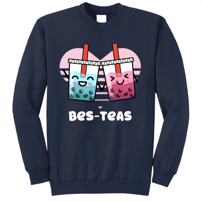 Funny Besties Bubble Tea Gift Hoodie | Pun Bes-Teas Cute T Sweatshirt