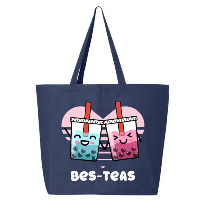 Funny Besties Bubble Tea Gift Hoodie | Pun Bes-Teas Cute T 25L Jumbo Tote