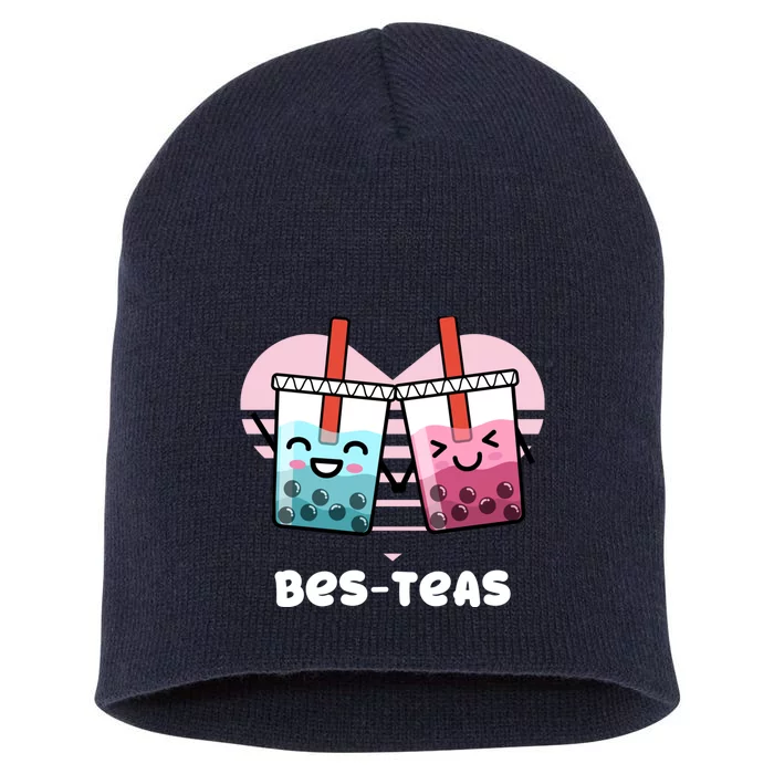 Funny Besties Bubble Tea Gift Hoodie | Pun Bes-Teas Cute T Short Acrylic Beanie