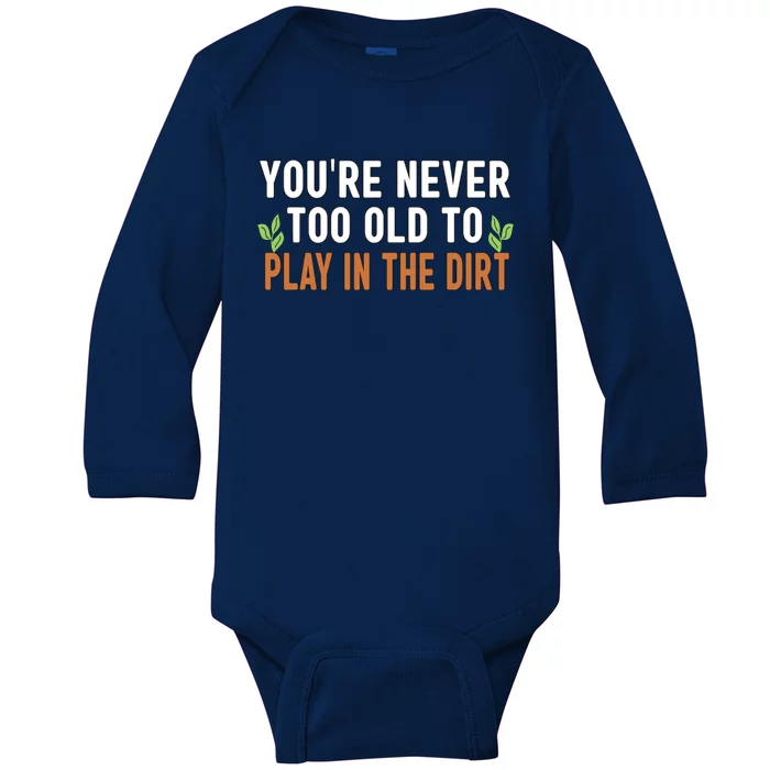 Funny Gardener Plant Gardening Baby Long Sleeve Bodysuit